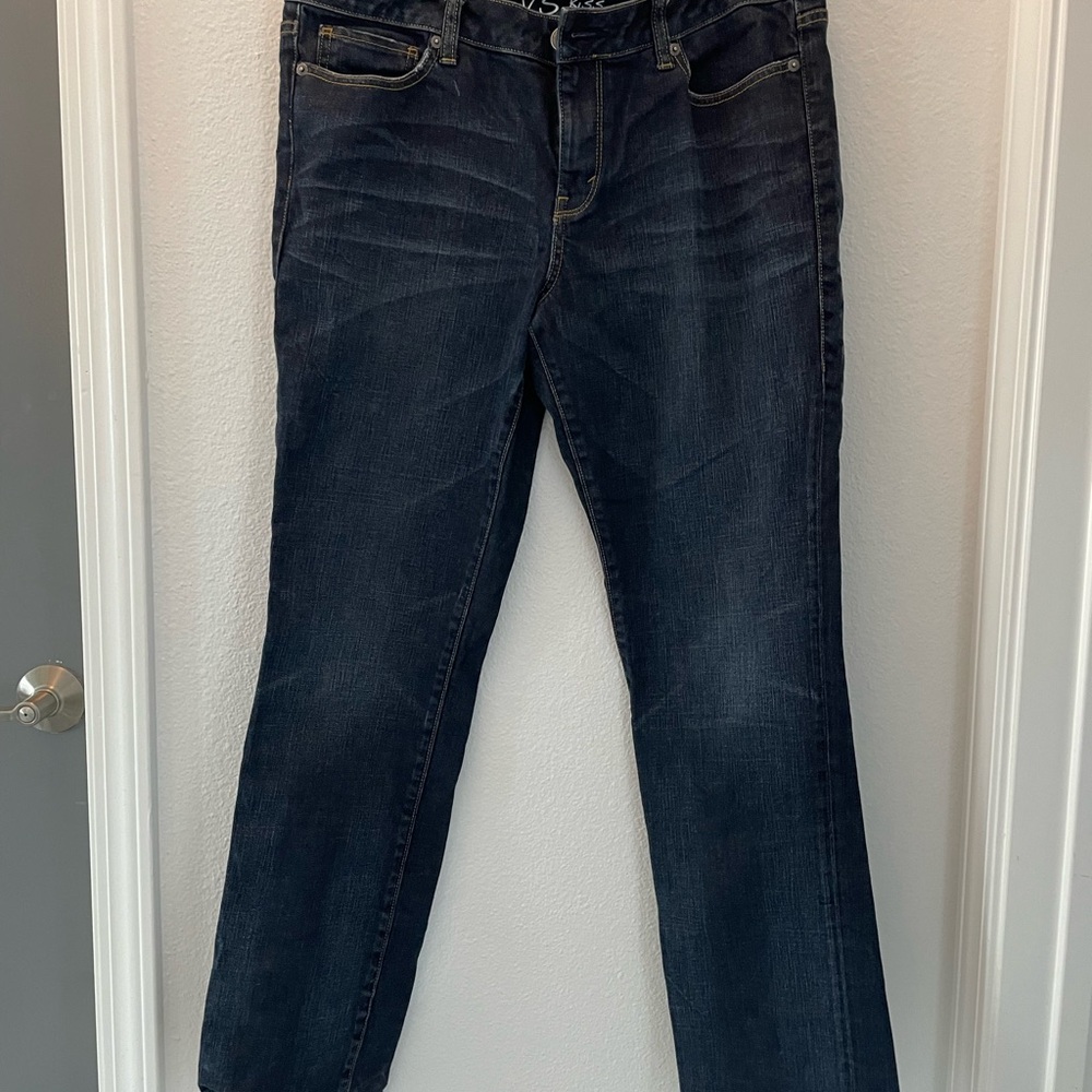 Victoria’s Secret Kiss Style Midnight Blue Straight Leg Jeans
